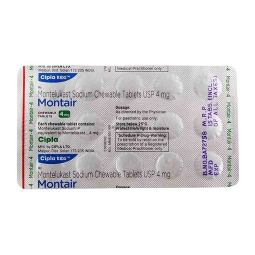 MONTAIR 4mg Chew Tablet 15's