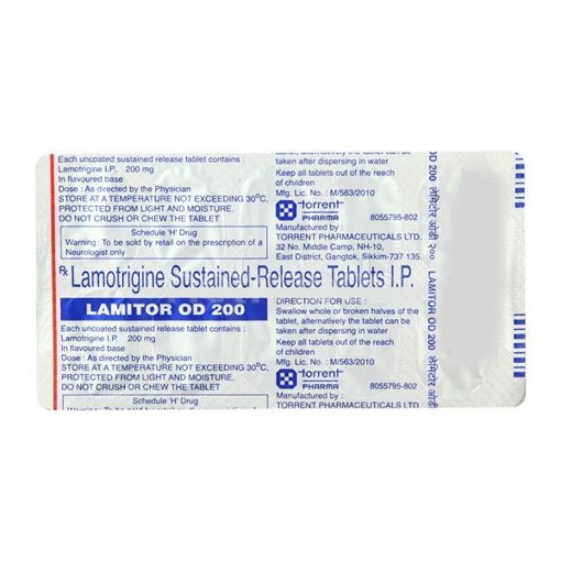 LAMITOR OD 200mg Tablet 10's