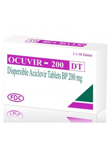 OCUVIR DT 200mg Tablet 10's