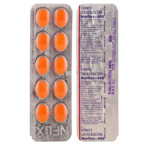 NORFLOX 400mg Tablet 10's
