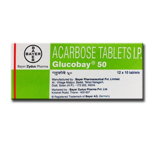 GLUCOBAY 50mg Tablet 10's