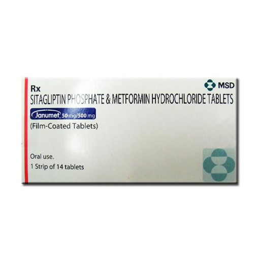 JANUMET 50/1000mg Tablet 14's
