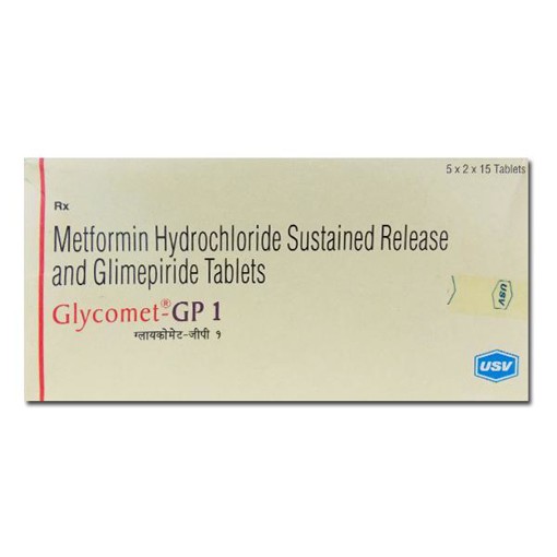 GLYCOMET GP 1mg Tablet 15's
