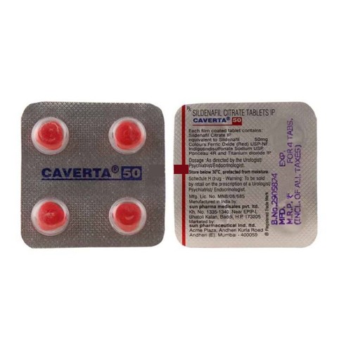 CAVERTA 50mg Tablet 4's
