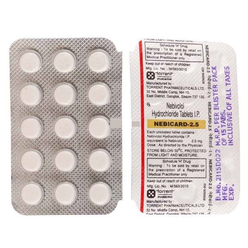 NEBICARD 2.5mg Tablet 15's