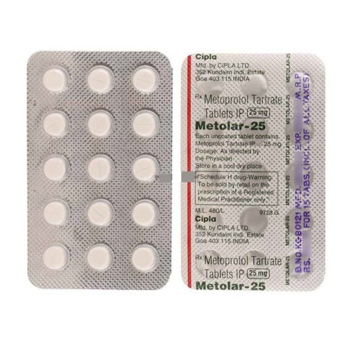 METOLAR 25mg Tablet 15's