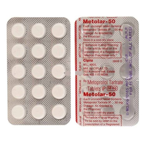 METOLAR 50mg Tablet 15's