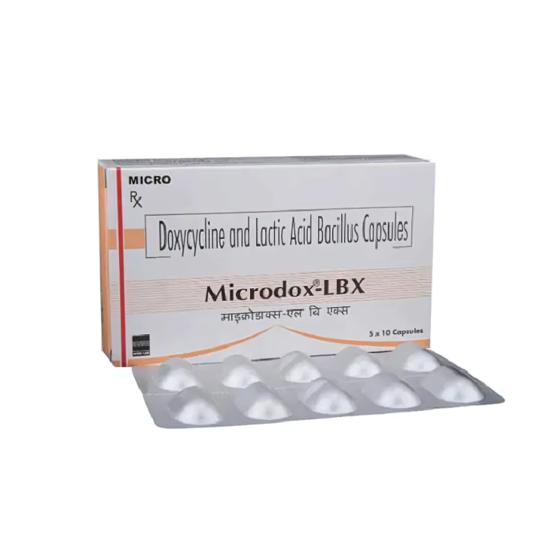 Microdox-LBX Capsule (Doxycycline (100mg) + Lactobacillus (5Billion Spores)