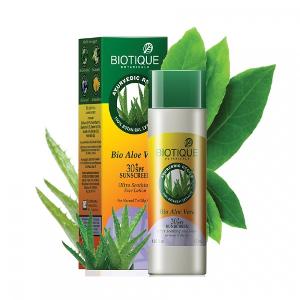BIOTIQUE BIO ALOE VERA SPF 30 SUNSCREEN FACE LOTION 120ML