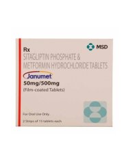 JANUMET 50/500mg Tablet 15's
