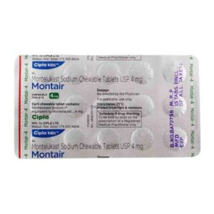 0003447 montair 4mg chew tablet 15s 510