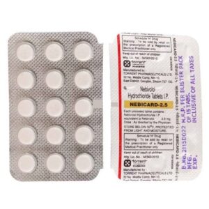 0004269 nebicard 25mg tablet 15s 510