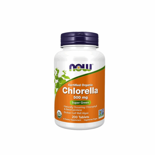 Organic Chlorella mg Tablets Now Foods.png